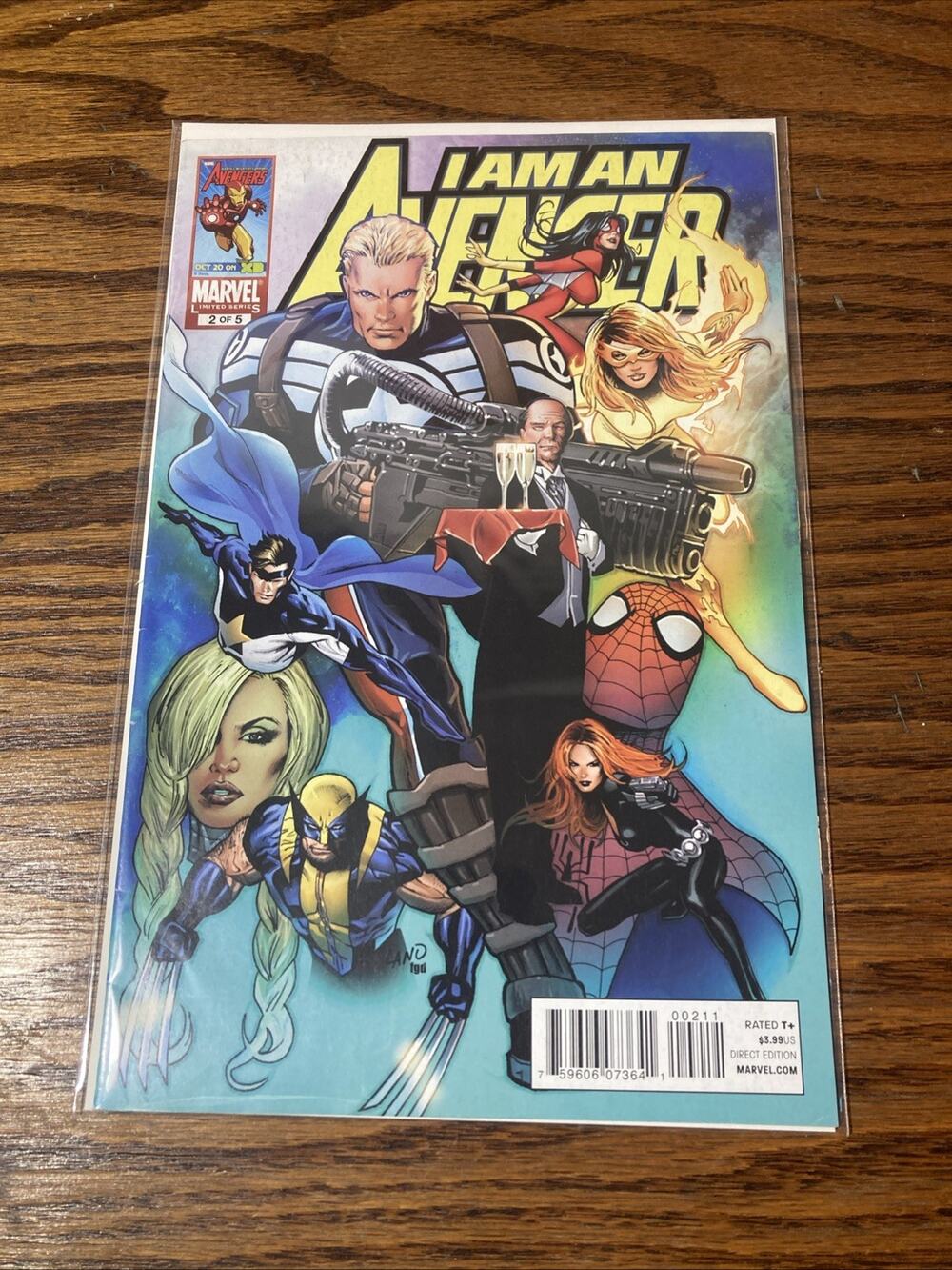 I AM AN AVENGER #2 (of 5) Marvel Comics 2010 Mini-Series Greg Land Cover Art